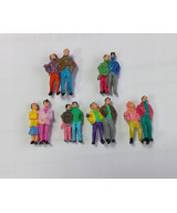 Ludziki postacie figurki H0, podwójne PREMIUM