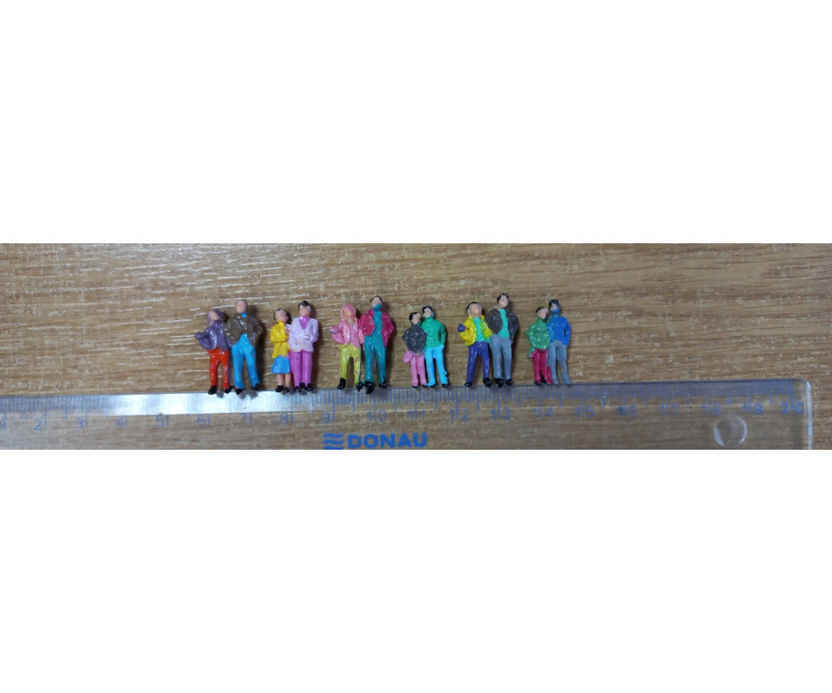 Ludziki postacie figurki H0, podwójne PREMIUM