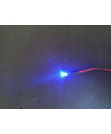 Dioda LED 3mm 12v z przewodami 20cm - niebieska