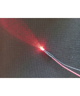 Dioda LED 3mm 12v z przewodami 20cm - czerwona
