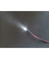 Dioda LED 3mm 12v z przewodami 20cm - biała zimna