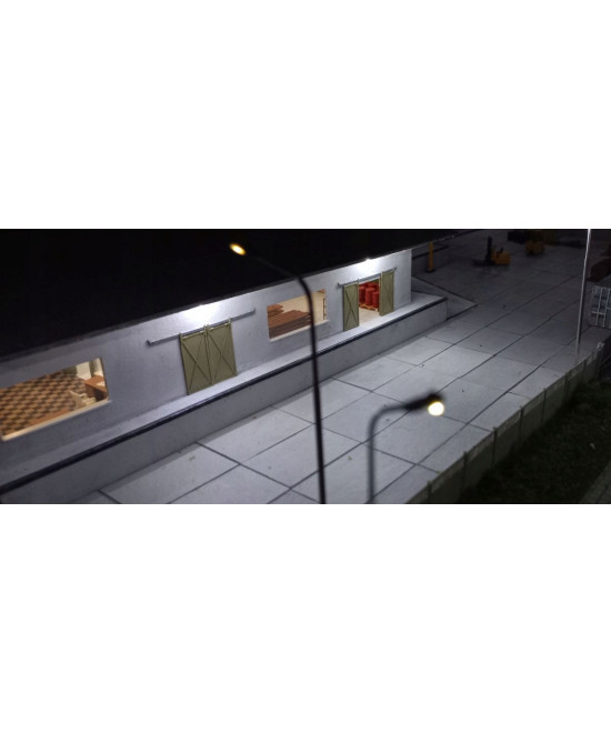 Dioda LED 3mm 12v z przewodami 20cm - biała zimna