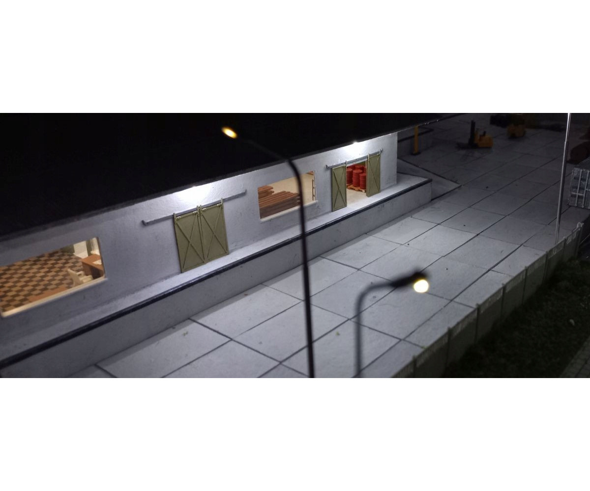 Dioda LED 3mm 12v z przewodami 20cm - biała zimna