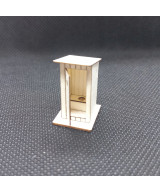 Toaleta WC H0, wychodek, sławojka, z tektury