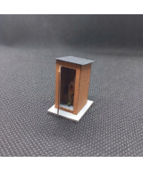 Toaleta WC H0, wychodek, sławojka, z tektury