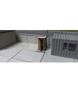 Toaleta WC H0, wychodek, sławojka, z tektury