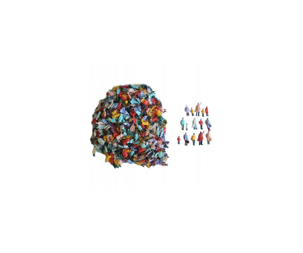 Ludziki, postacie, figurki H0, stojące - 50 sztuk