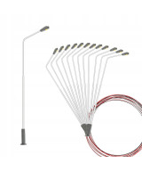 Latarnia lampa Led biała ciepła 3v, skala H0, regulowana wysokość