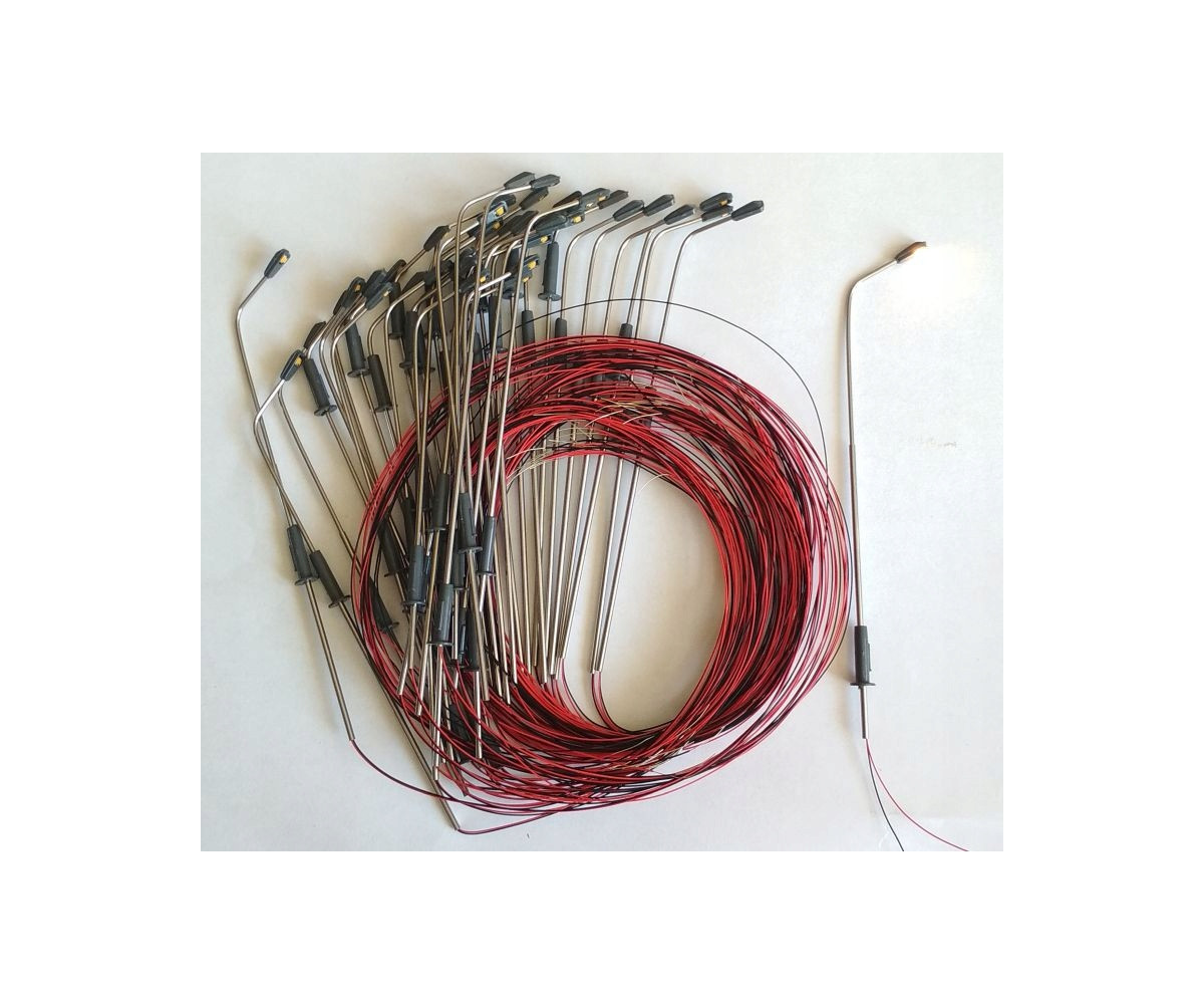 Latarnia lampa Led biała ciepła 3v, skala H0, regulowana wysokość