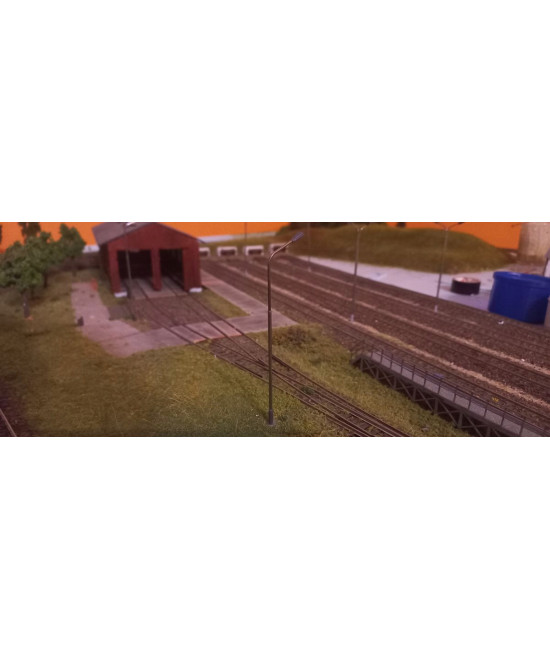 Latarnia lampa Led biała ciepła 3v, skala H0, regulowana wysokość