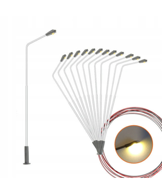 Latarnia lampa Led biała ciepła, reg.wys. TT 8.6cm