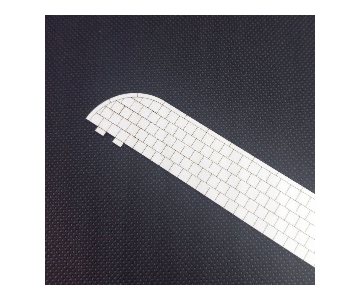 Chodnik H0 + krawężnik narożnik, 23.7mm x 21.70mm