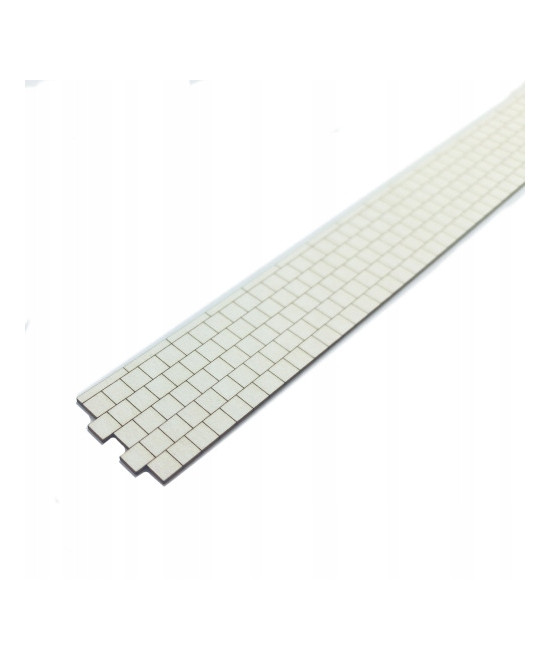 Chodnik H0 + krawężnik na makietę, 202mm x 21.70mm