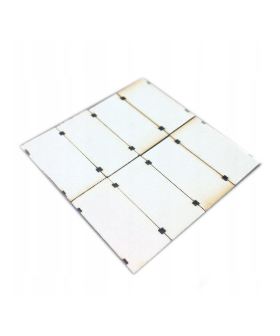 Płyty betonowe H0 34mm x 17mm, 30 sztuk, z tektury