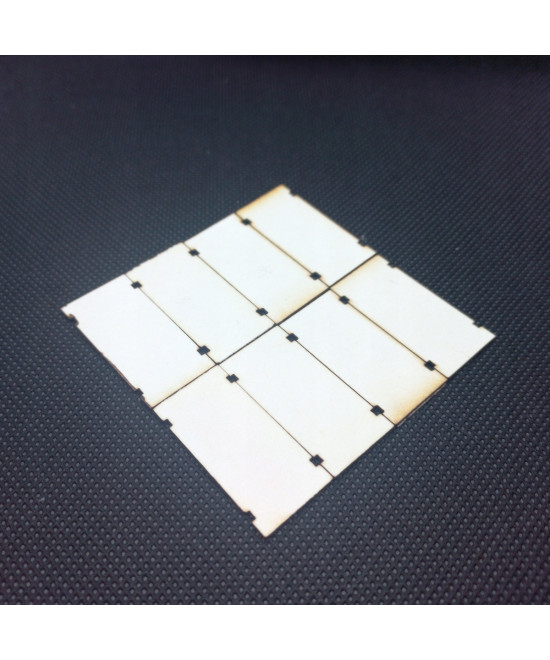 Płyty betonowe H0 34mm x 17mm, 30 sztuk, z tektury