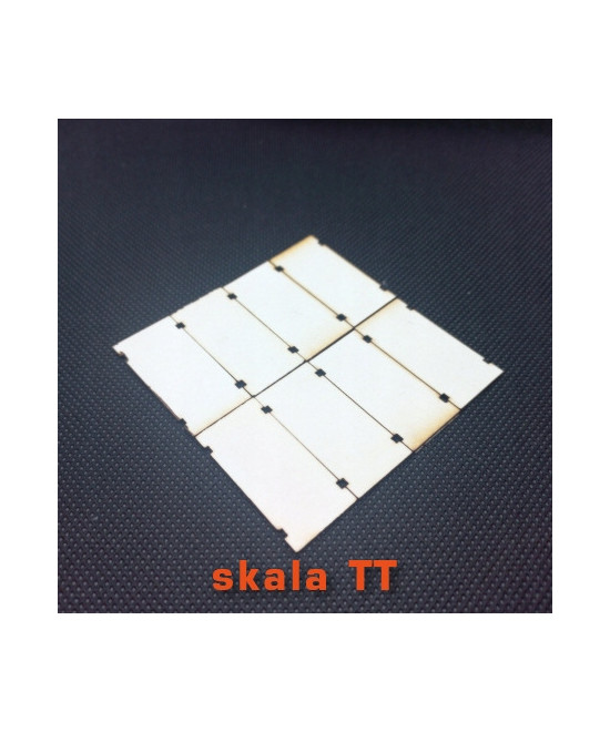 Płyty betonowe TT 25mm x 12,5mm, 40 szt. z tektury