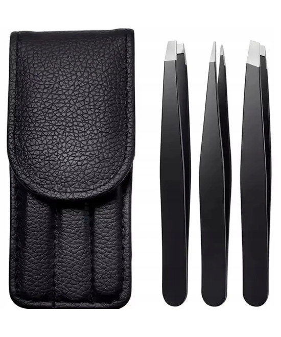 Pęseta modelarska, pinceta, zestaw 3 sztuk + etui gratis