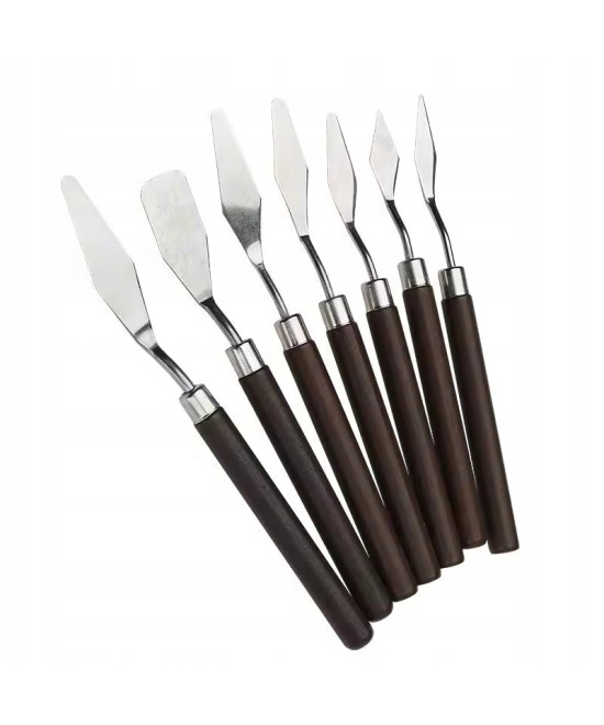 Zestaw 7 szpatułek, szpachelki do nakładania szpachli, posypek