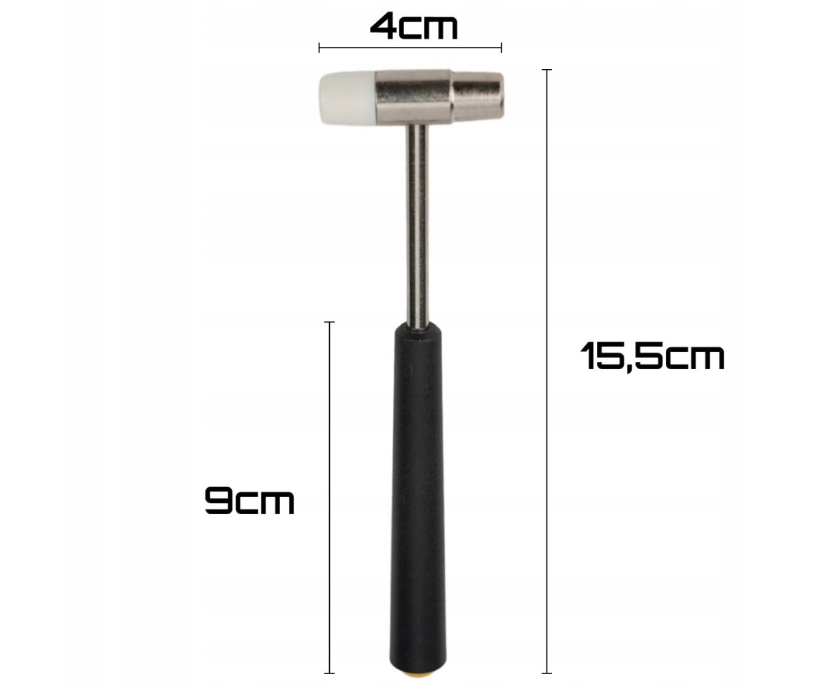 Młotek modelarski dwustronny, długość 15,5cm