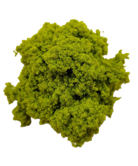 Krzaki, krzewy, gąbka, krzaczki na makietę seledynowa zieleń 10 gram