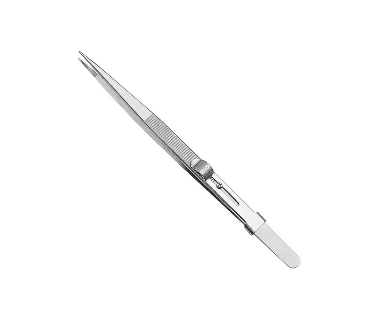 Pęseta prosta regulacja siły nacisku blokada skoku