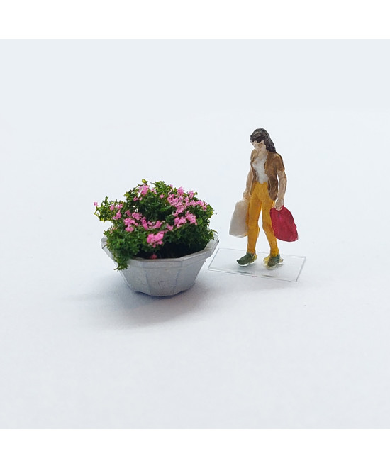 Donica peronowa duża, kwietnik, skala H0, druk 3d - 5 sztuk