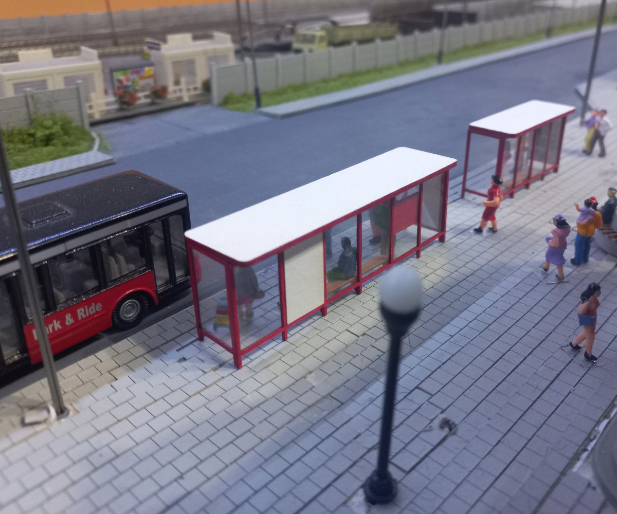 Przystanek autobusowy miejski H0 duży