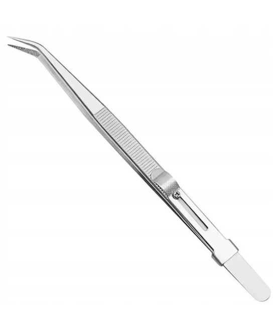 Pęseta krzywa regulacja siły nacisku blokada skoku