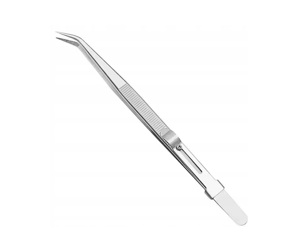 Pęseta krzywa regulacja siły nacisku blokada skoku