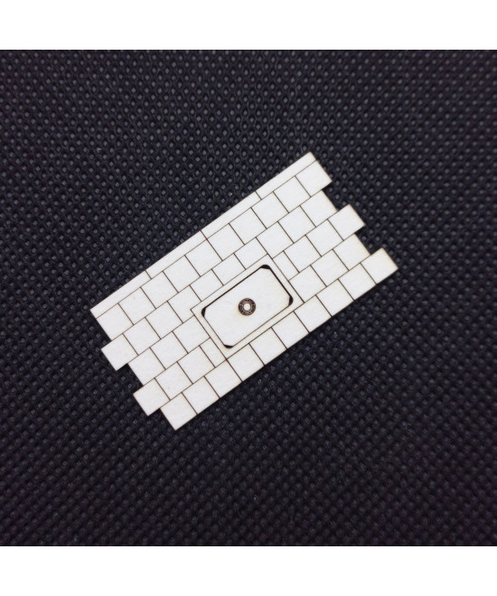 Chodnik H0 42mm x 21.7mm + studzienka kablowa