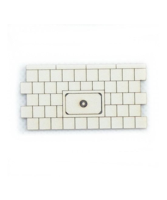 Chodnik H0 42mm x 21.7mm + studzienka kablowa