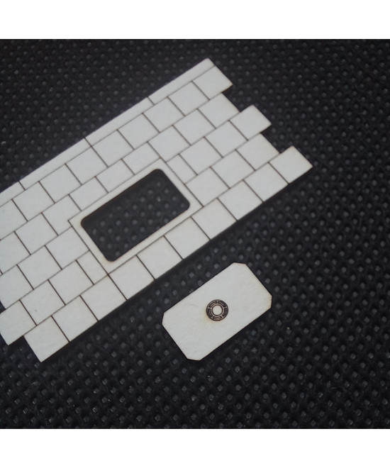 Chodnik H0 42mm x 21.7mm + studzienka kablowa