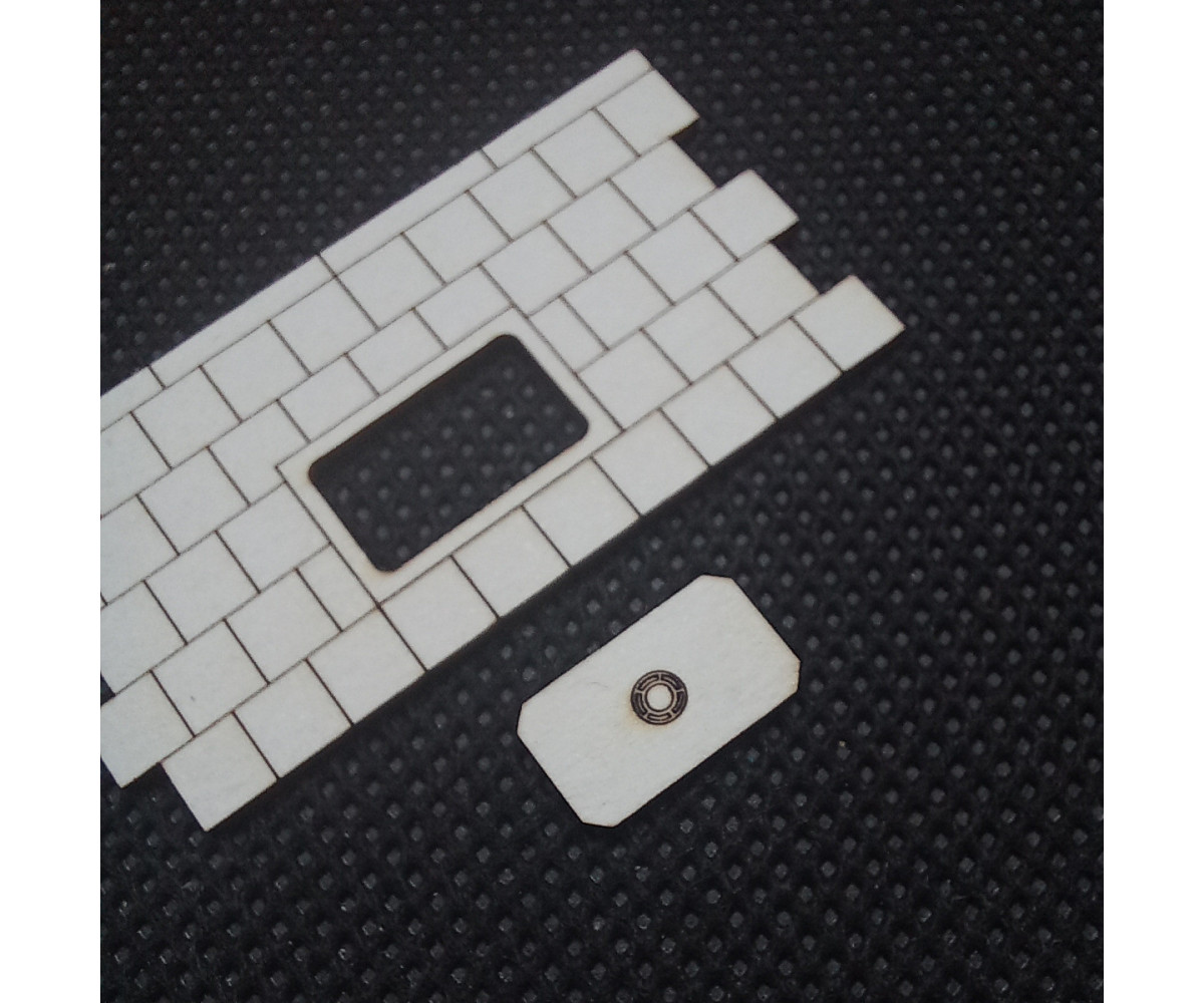 Chodnik H0 42mm x 21.7mm + studzienka kablowa