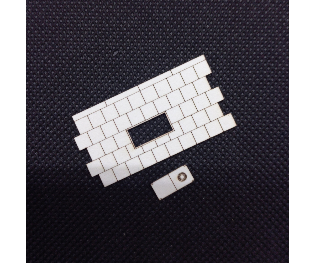 Chodnik H0 42mm x 21.7mm + studzienka kablowa 1