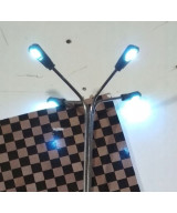 Lampa, latarnia LED czteroramienna biała 3v, wysokość 14cm