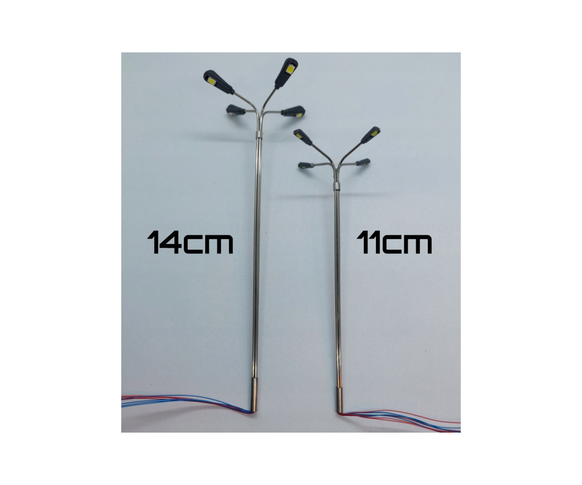 Lampa, latarnia LED czteroramienna biała 3v, wysokość 14cm