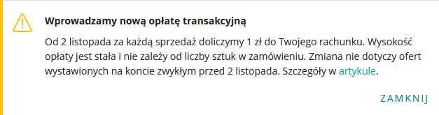 Allegro wprowadza dodatkową opłatę